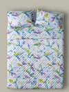 Colcha Estampada com Fronha(s) Spring Flower Blue